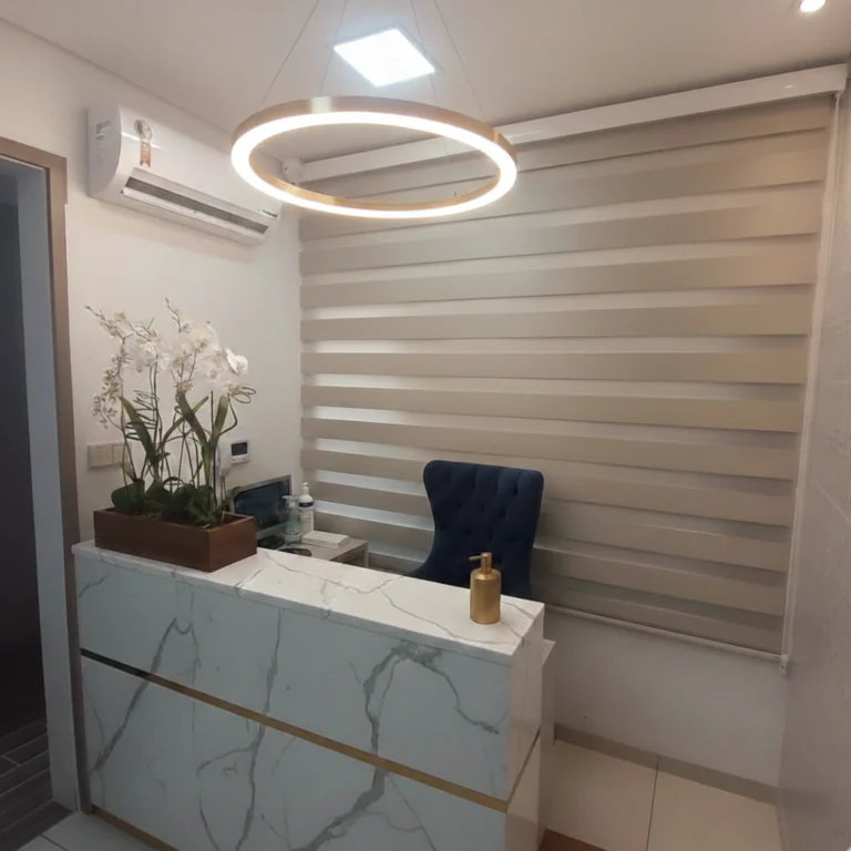 Persiana Double Vision Tecido México Blackout – Bege